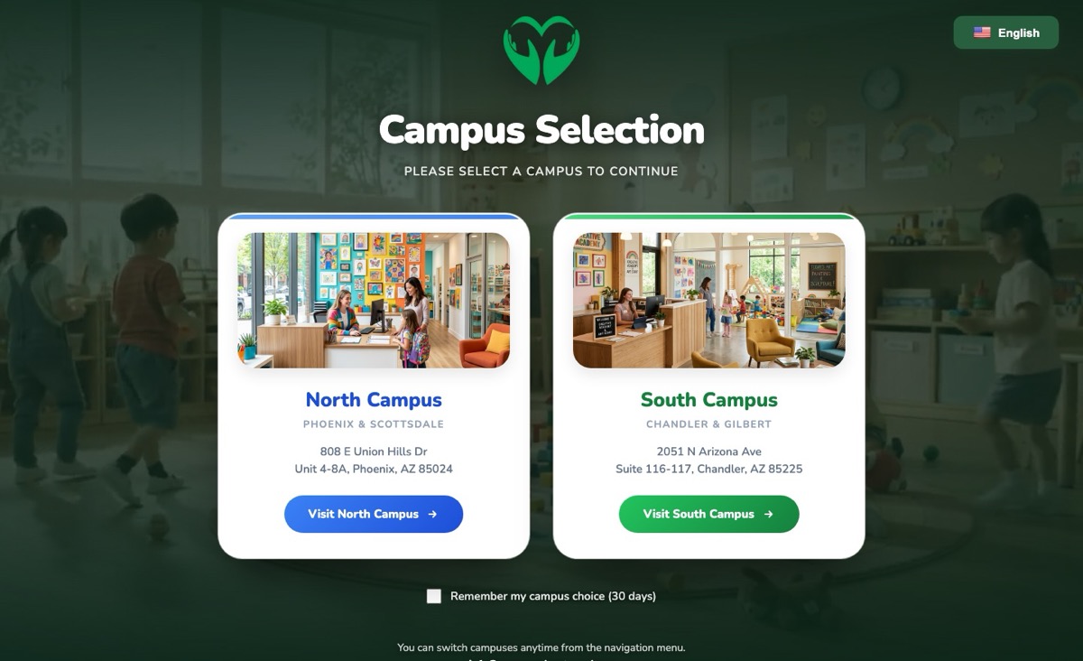 Green Apple Art Academy website